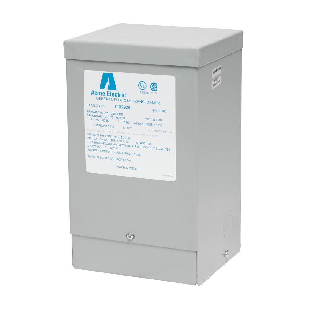 Buck-boost Transformer: encapsulated core, 1 kVA (PN# T137920