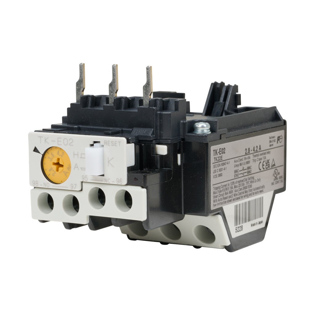 Thermal Overload Relay: 2.8-4.2A adjustable, for SC-E02x, SC-E03x