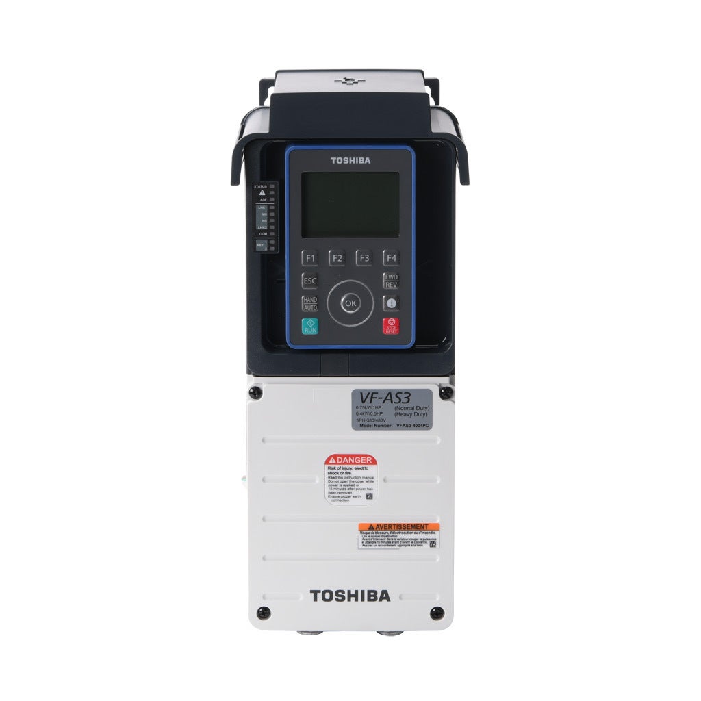 Toshiba AC High-performance Drive: 460 VAC, 1/2hp with 3-phase