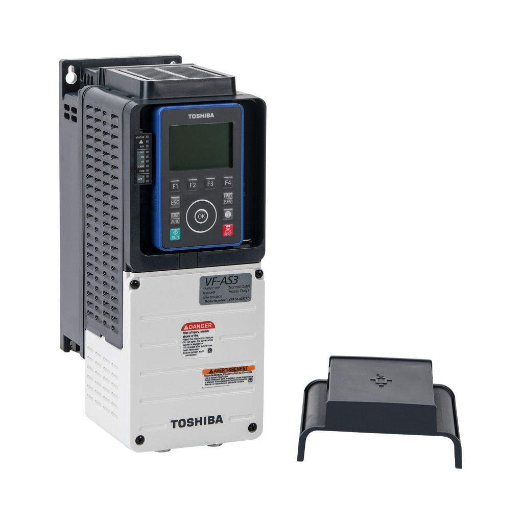 Toshiba AC High-performance Drive: 460 VAC, 5hp with 3-phase input