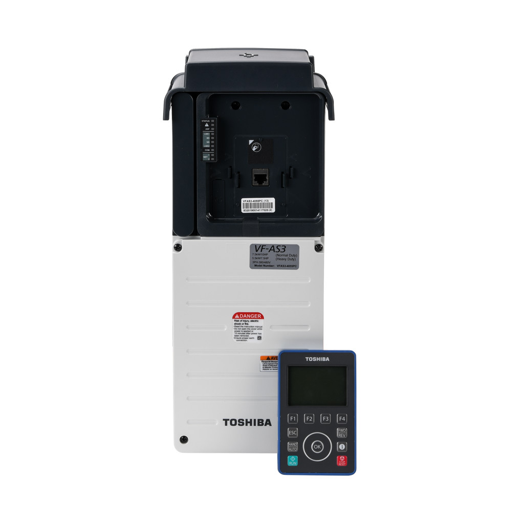 Toshiba AC High-performance Drive: 460 VAC, 7-1/2hp with 3-phase