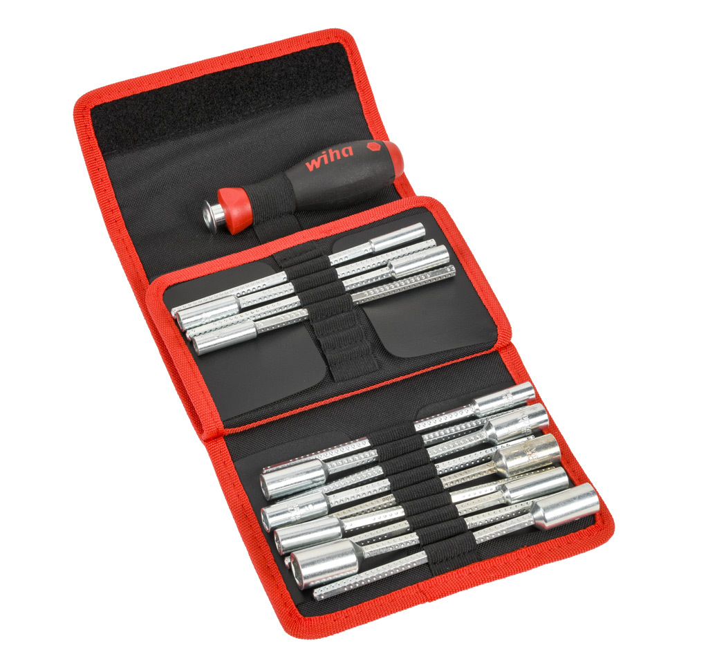 Wiha Multi-bit Adjustable Shaft Screwdriver: 32 pieces (PN