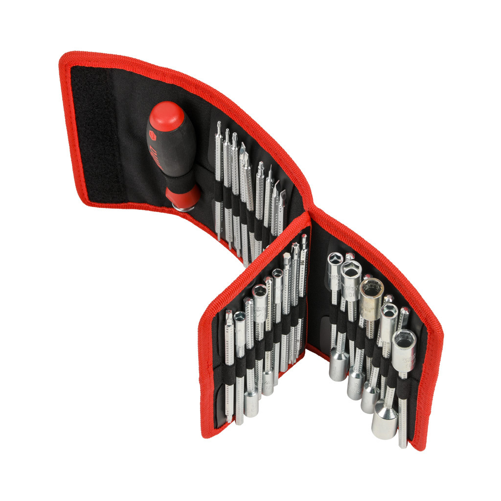 Wiha Multi-bit Adjustable Shaft Screwdriver: 32 pieces (PN