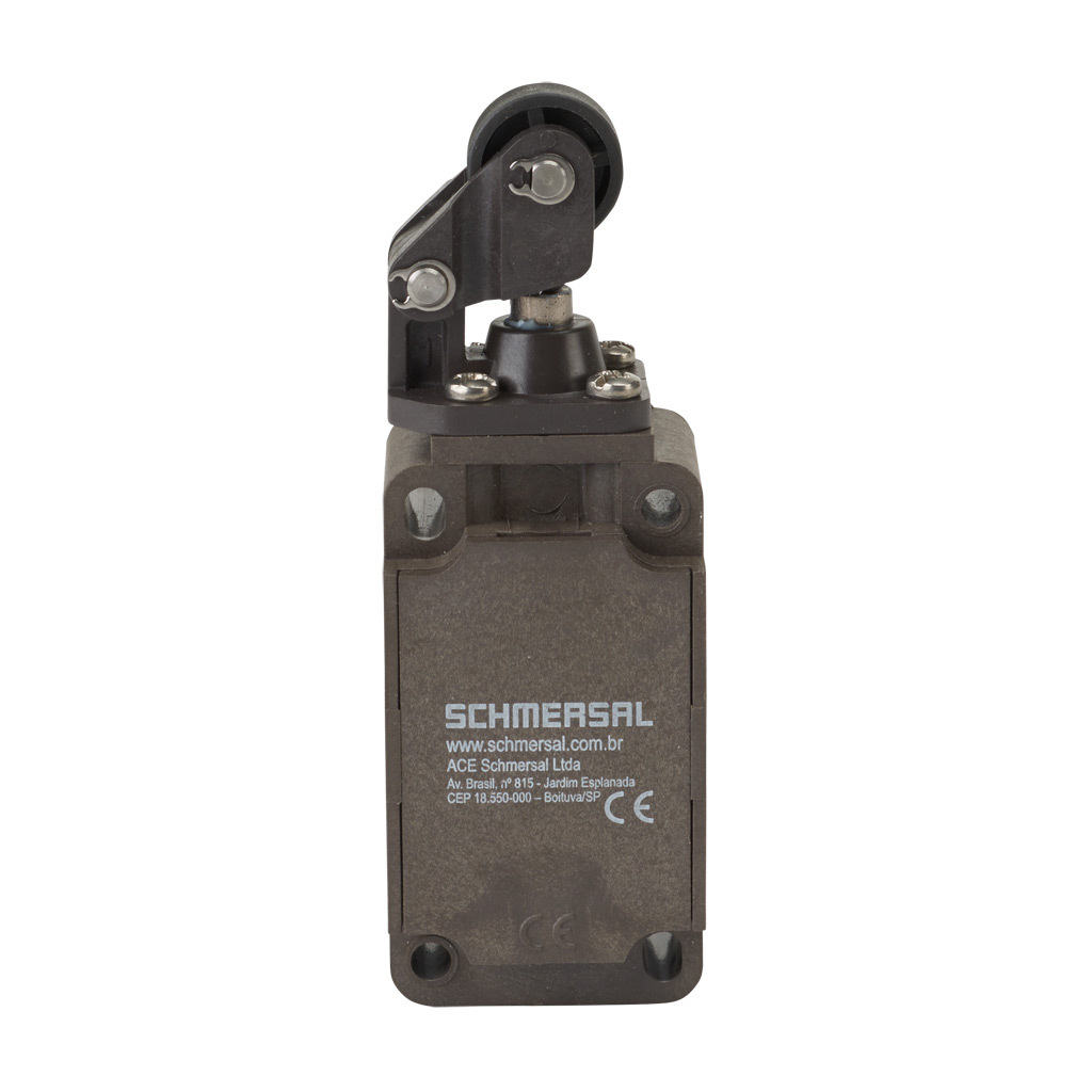 Limit Switch: one-way horizontal lever with plastic roller (PN
