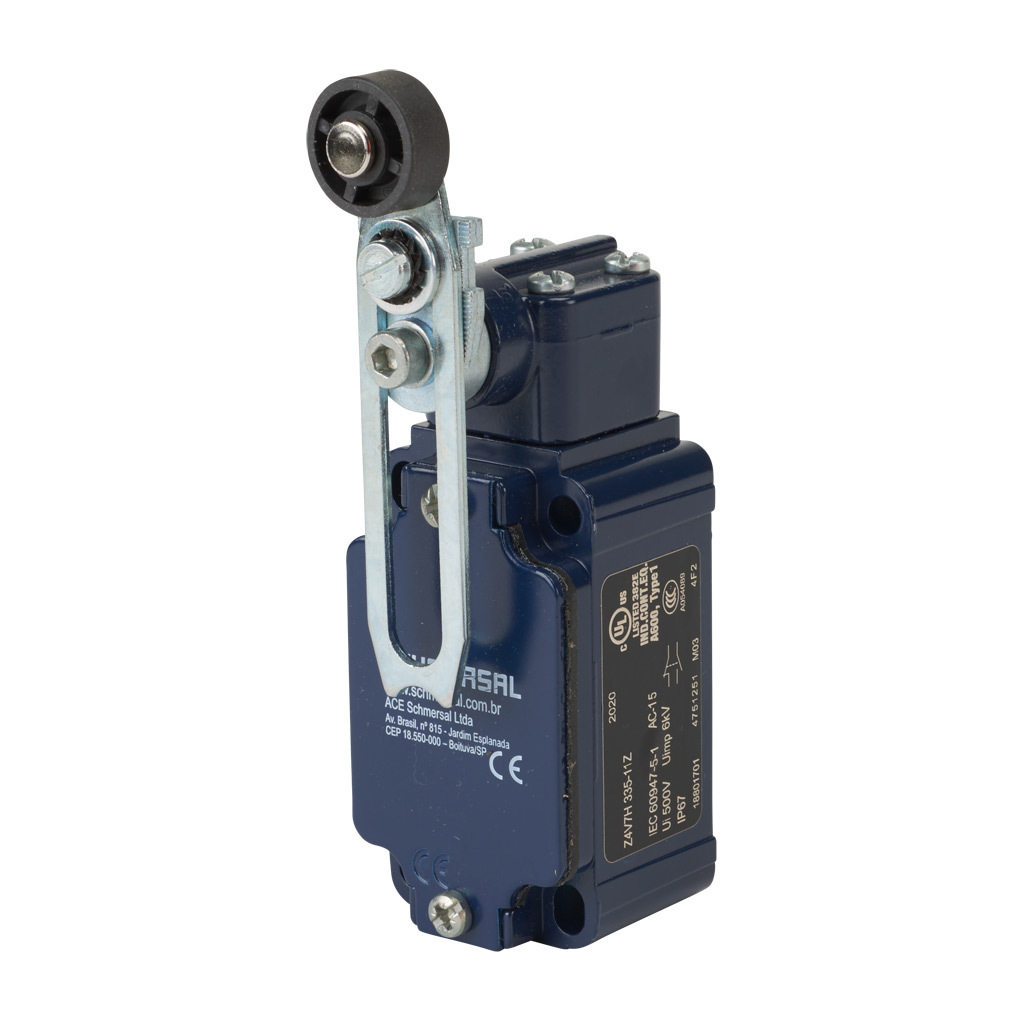 Limit Switch: side rotary adjustable lever with plastic roller (PN