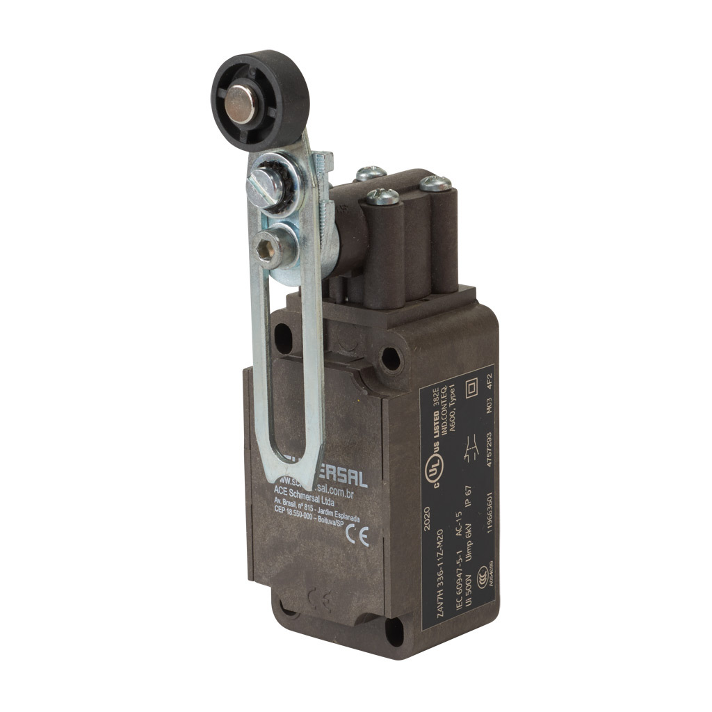Limit Switch: side rotary adjustable lever with plastic roller (PN