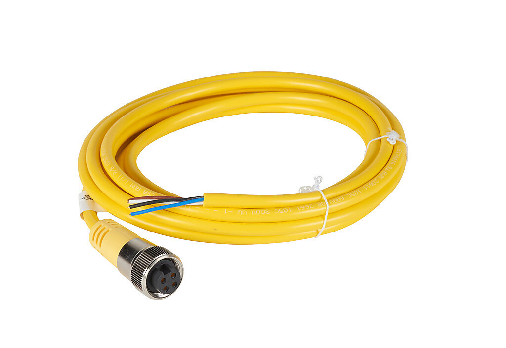 7/8in - 16 UN2 Thread Nut 4-pin Female Axial to Pigtail Cable