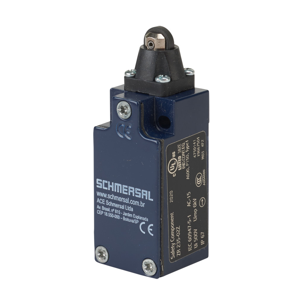 Limit Switch: metal plunger with plastic roller (PN# ZR-235-02Z