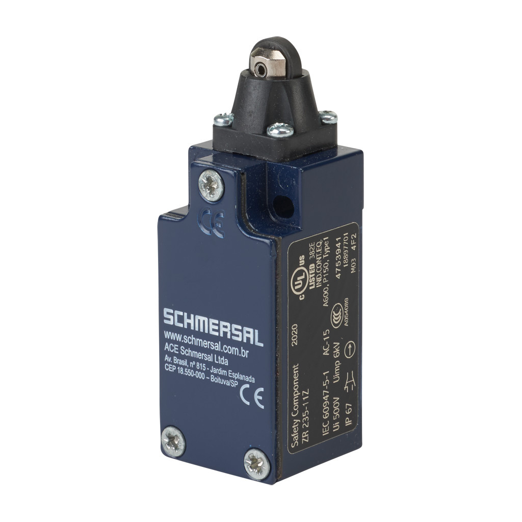 Limit Switch: metal plunger with plastic roller (PN# ZR-235-11Z