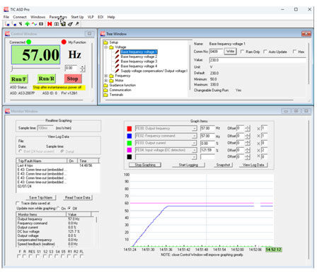 ASD Pro Software screen