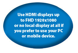 HDMI displays for headless