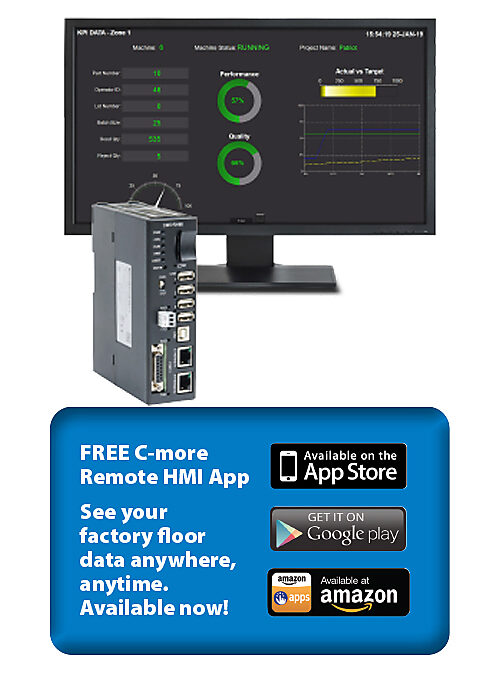 factory data displayed through app
