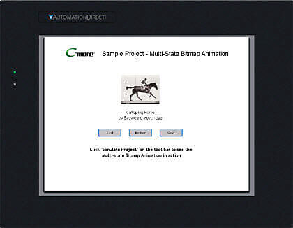 Multi-state bitmap sample project
