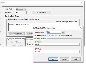 Embedded Discrete Message feature