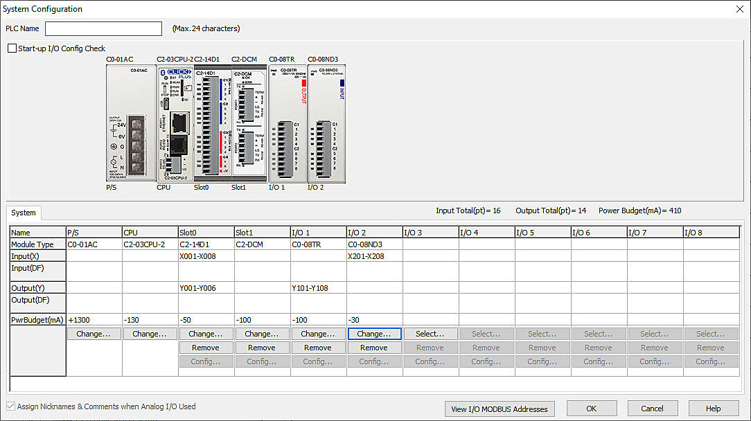 System Configuration