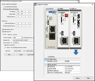 opcua and click software