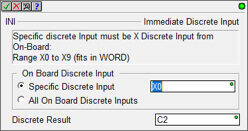 INI - Immediate Discrete Input